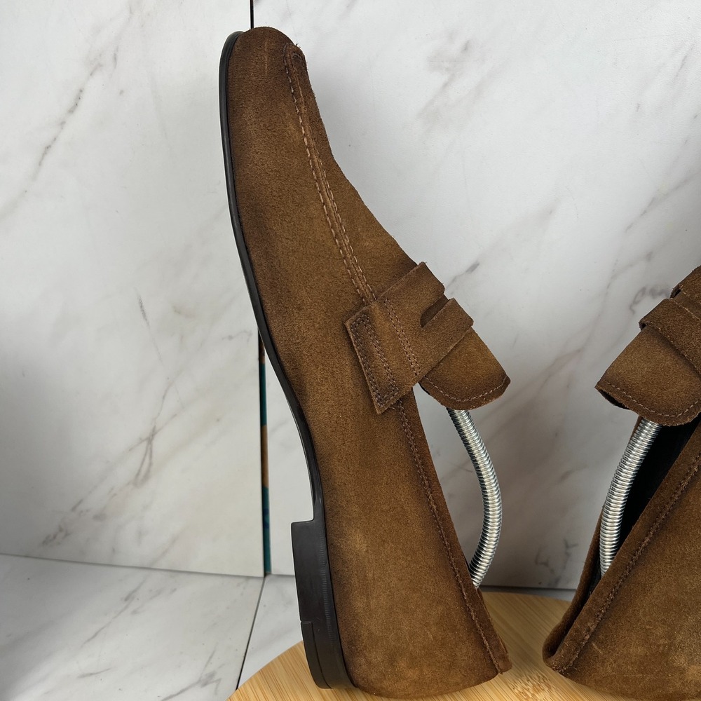 To Boot New York Corbin Mens Size 13 Brown Suede Penny Loafers Dress Shoe 341301 - Picture 5 of 12